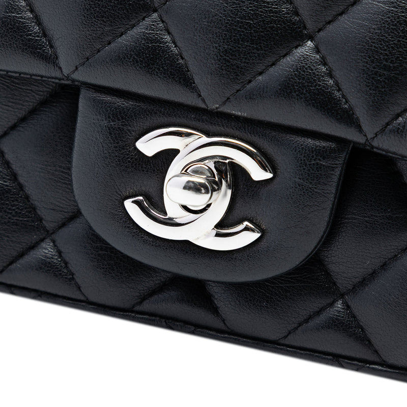 Mini Square Classic Lambskin Single Flap - Image 6