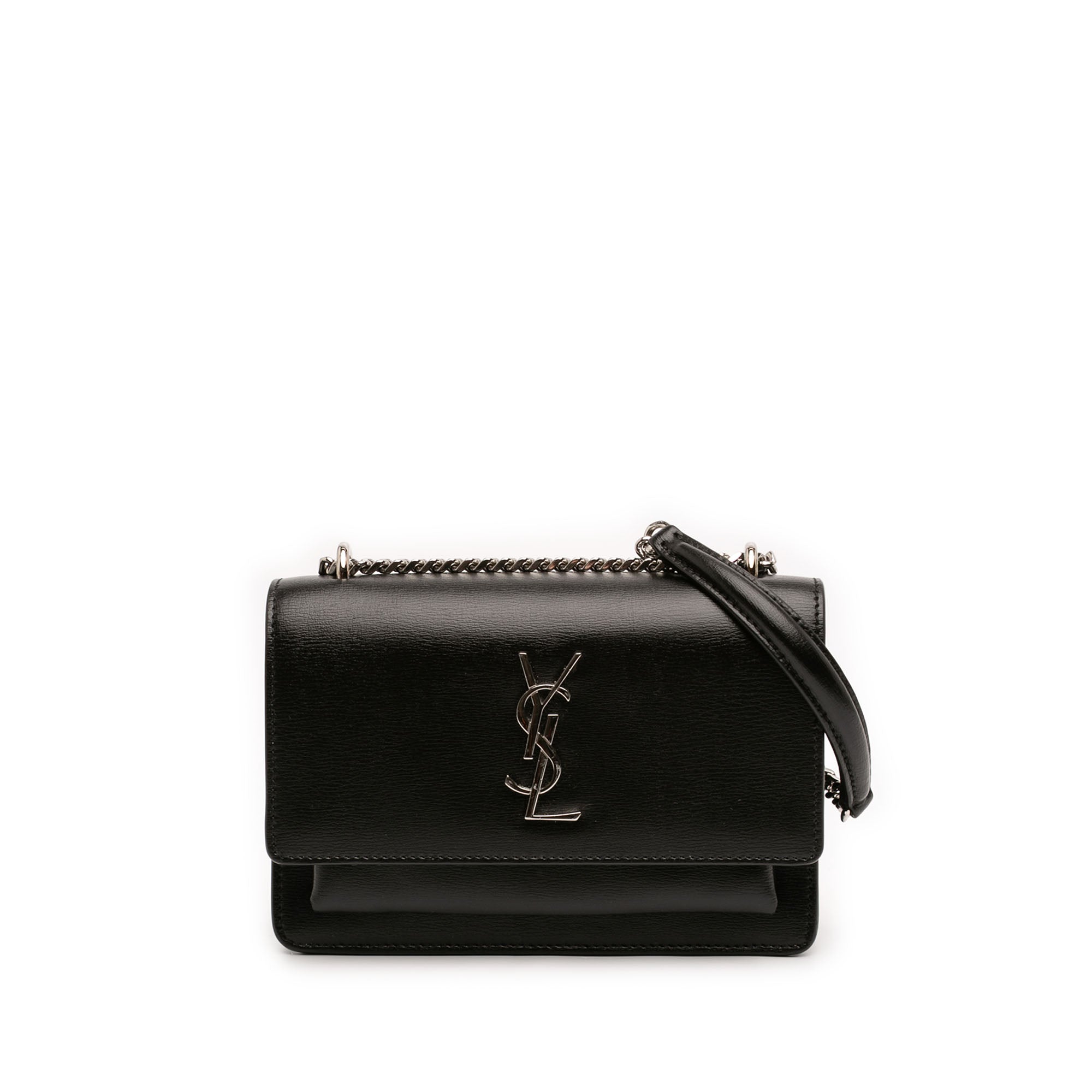 Mini Leather Monogram Sunset Wallet on Chain - Image 1