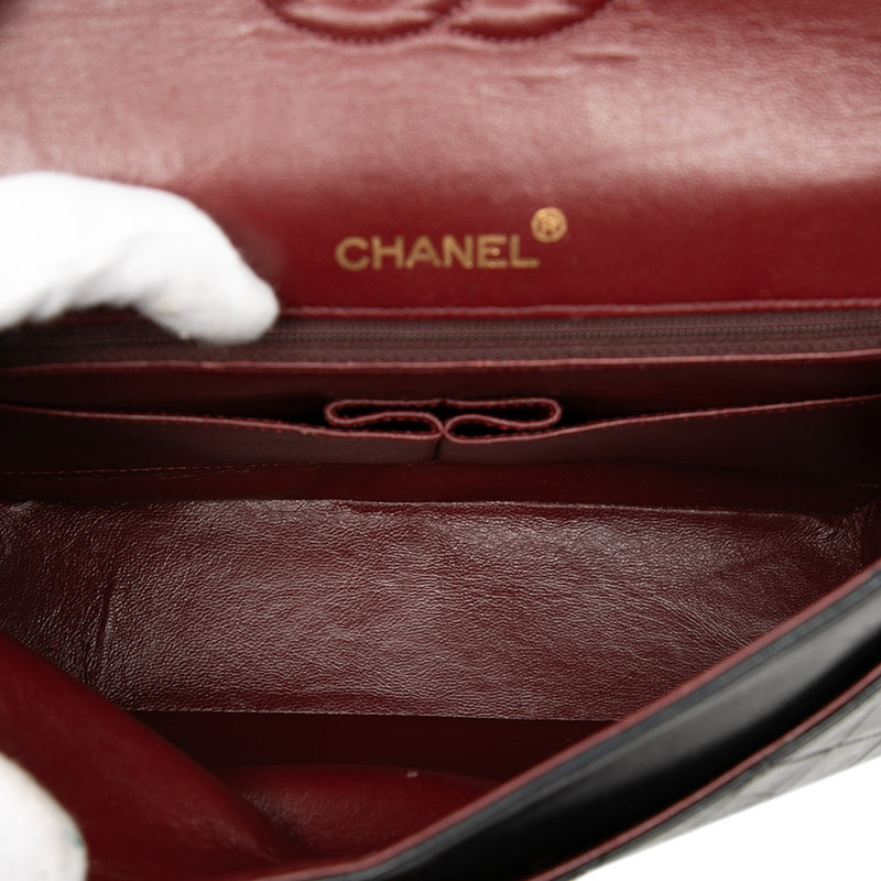 Medium Tall Classic Lambskin Double Flap - Image 4