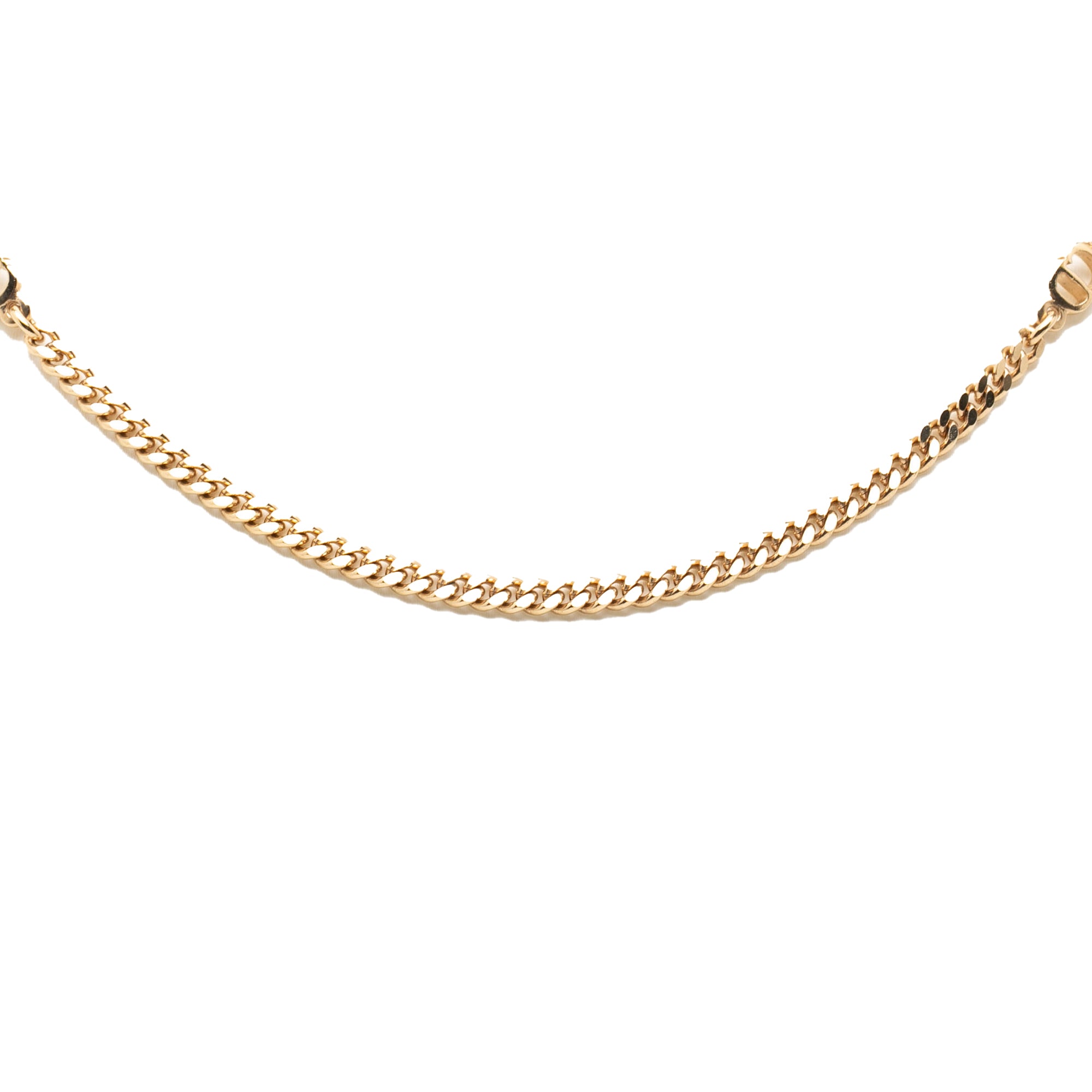 Gold Plated CD Logo Chain Necklace - Image 2