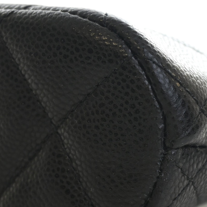 Mini CC Quilted Caviar Dome Clutch with Chain - Image 11