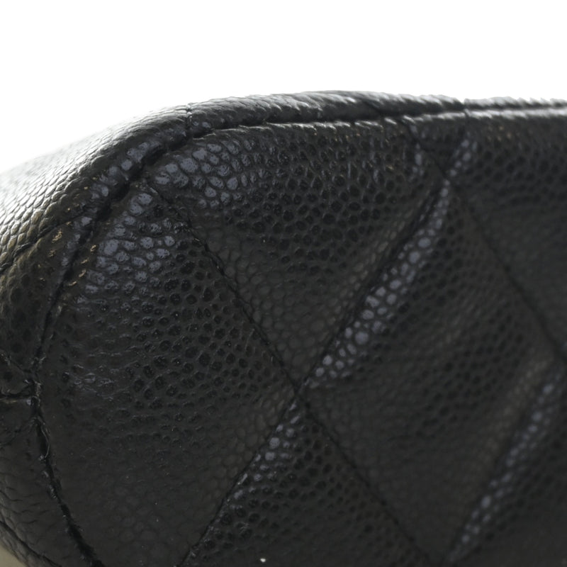 Mini CC Quilted Caviar Dome Clutch with Chain - Image 12