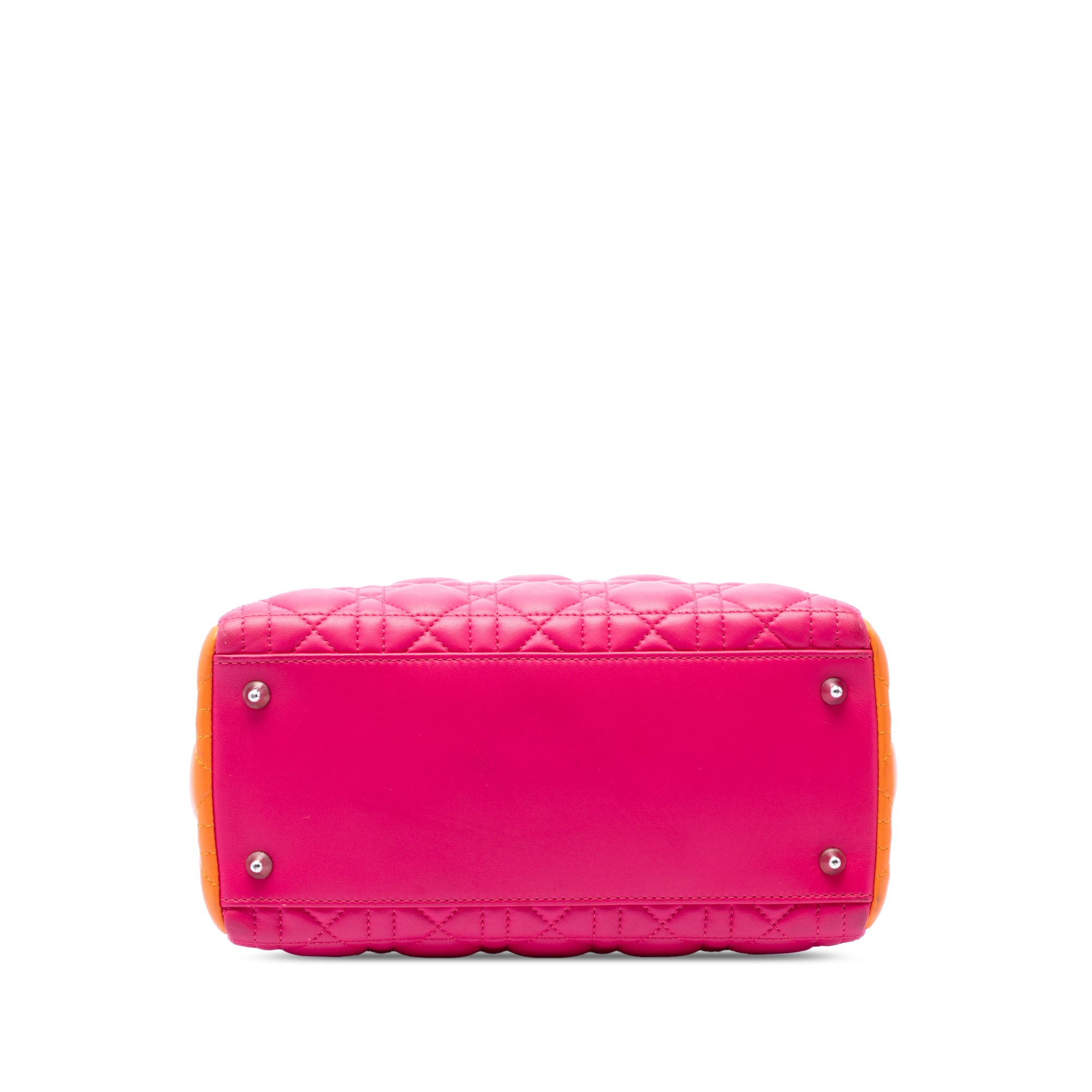 Medium Tricolor Lambskin Cannage Lady Dior - Image 3