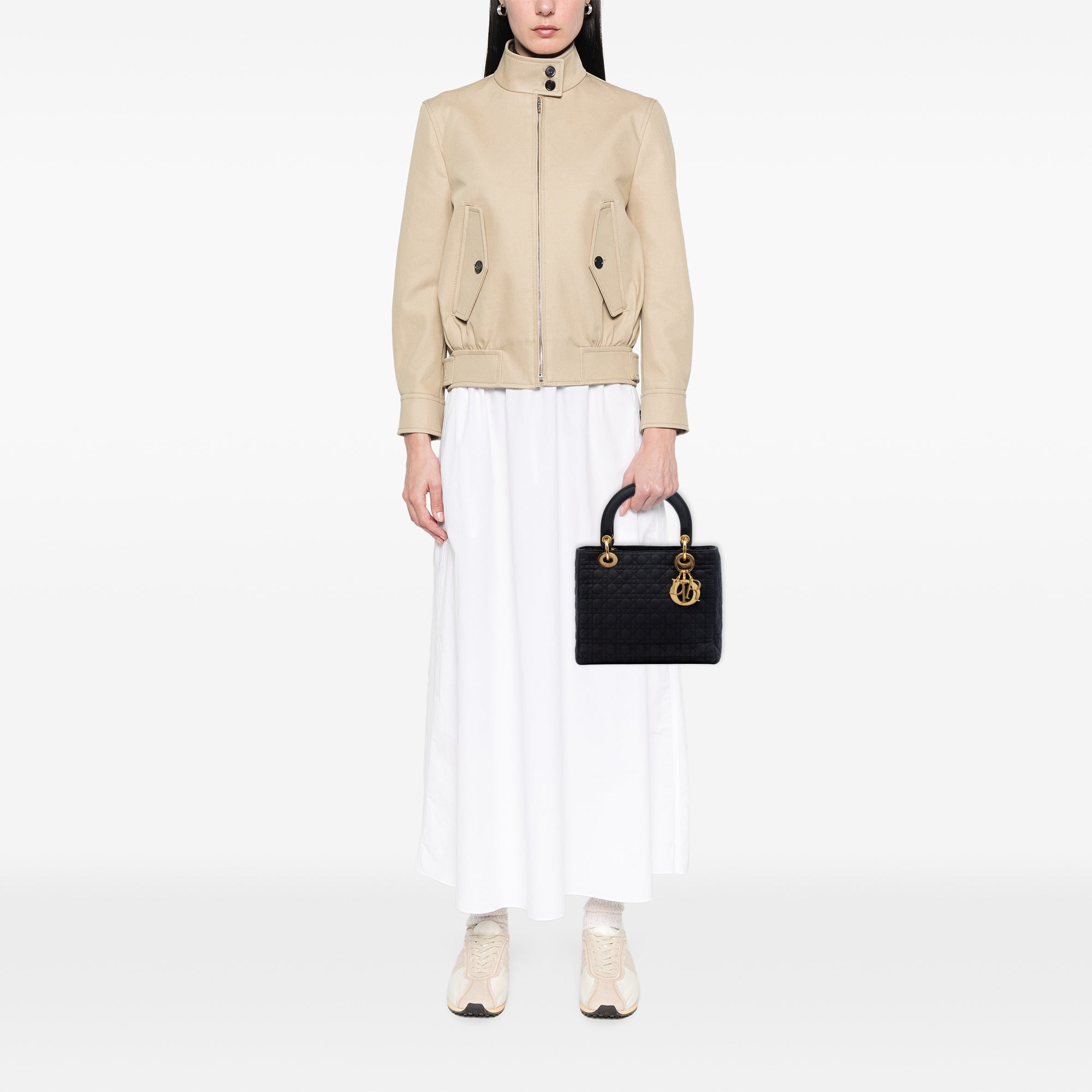 Medium Nylon Microcannage Lady Dior - Image 6