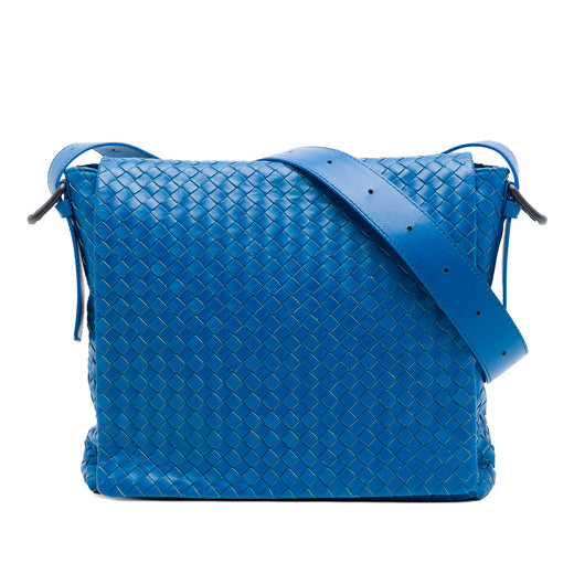 Nappa Intrecciato Flap Crossbody - Image 1