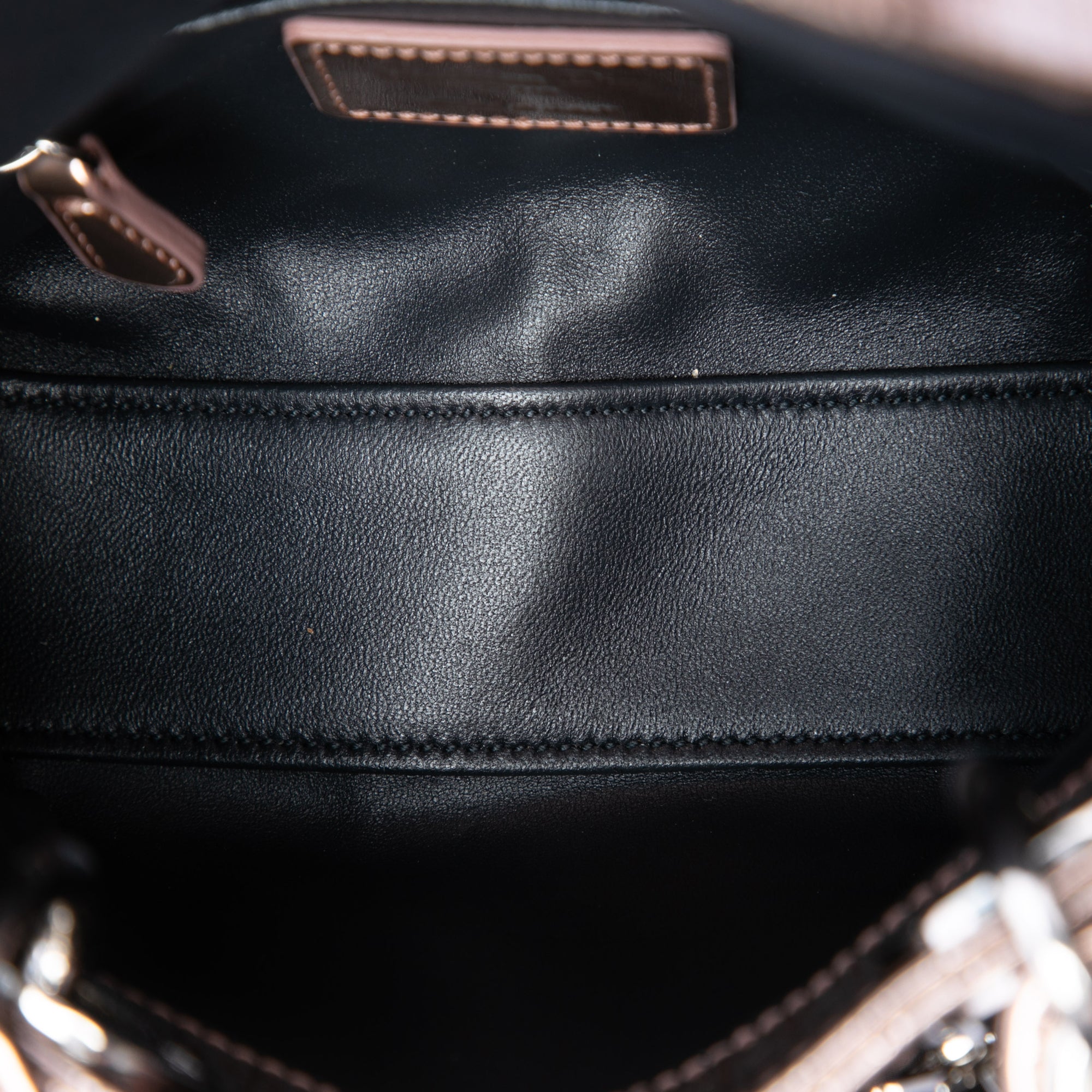 Mini Metallic Patent Microcannage Lady Dior - Image 4