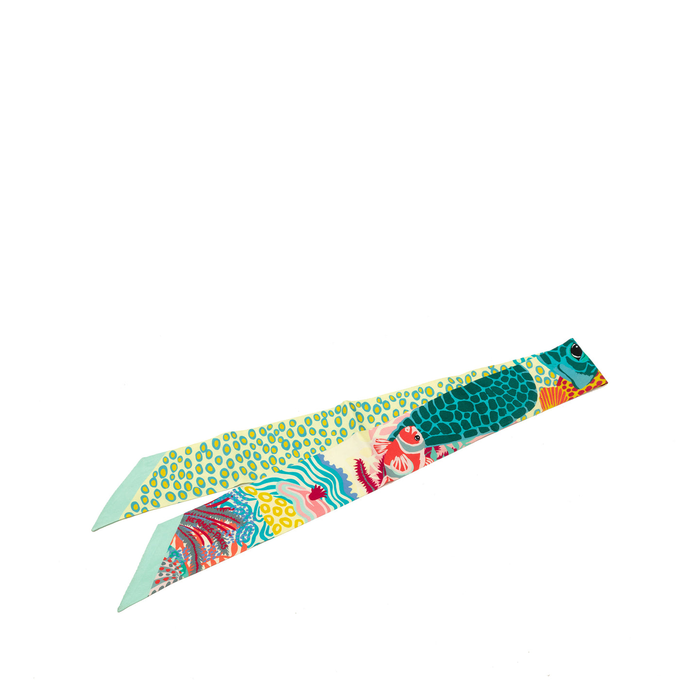 Under the Waves Twilly Silk Scarf - Image 1