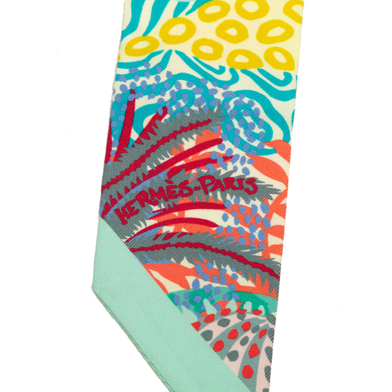 Under the Waves Twilly Silk Scarf - Image 3