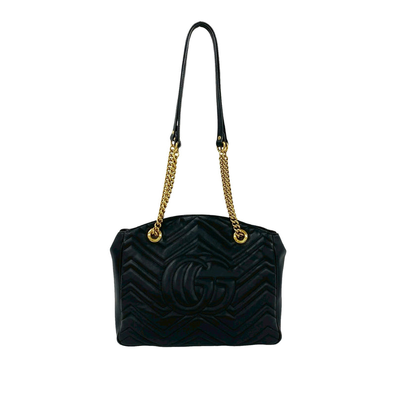 Medium GG Marmont Matelasse Leather Chain Shoulder Bag - Image 2