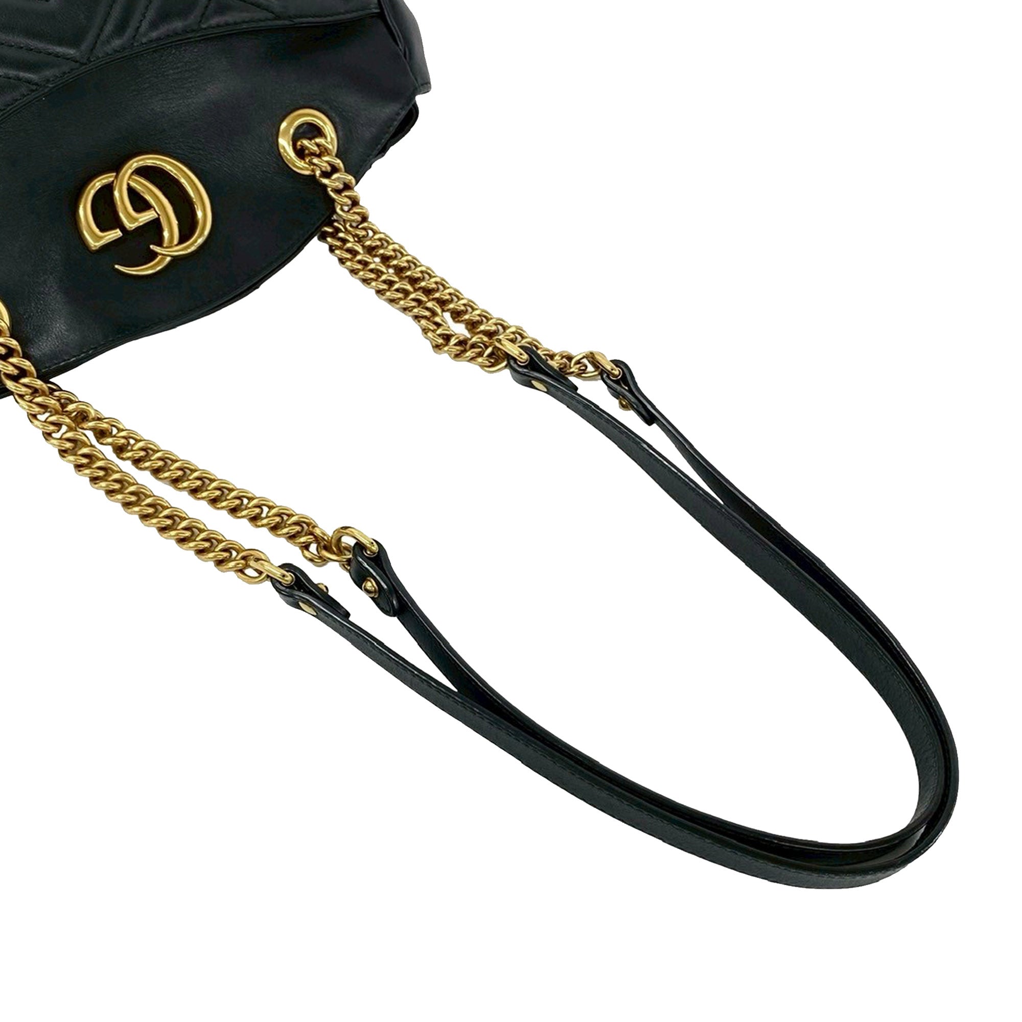 Medium GG Marmont Matelasse Leather Chain Shoulder Bag - Image 9