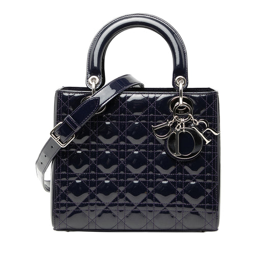 Medium Patent Cannage Lady Dior - Image 1