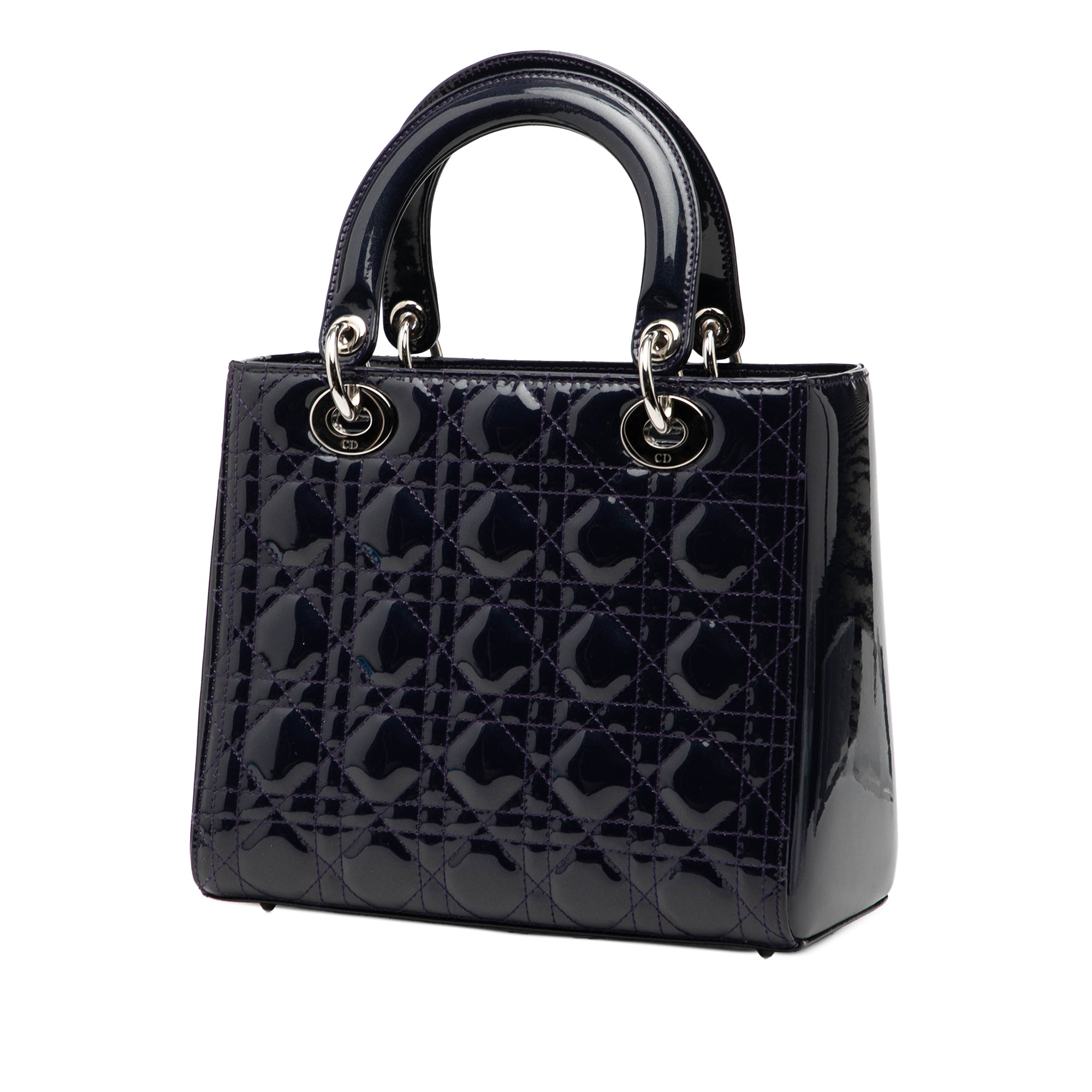 Medium Patent Cannage Lady Dior - Image 2