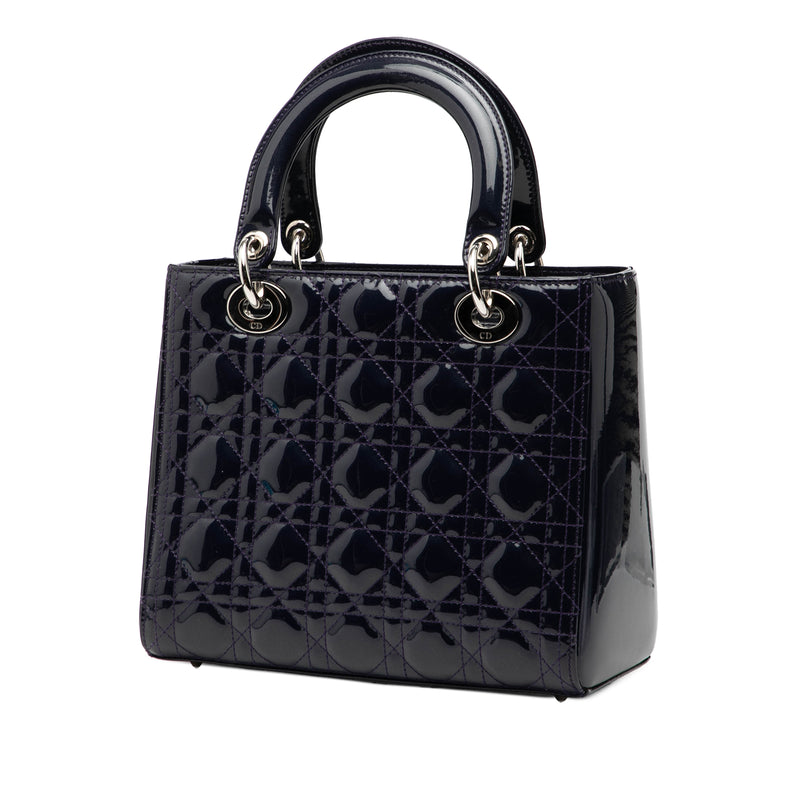 Medium Patent Cannage Lady Dior - Image 2