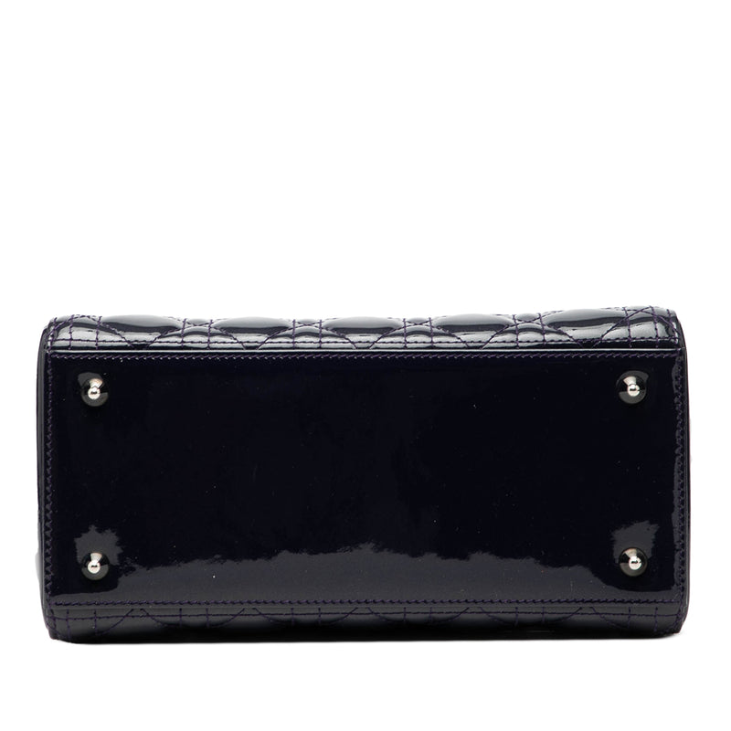 Medium Patent Cannage Lady Dior - Image 3