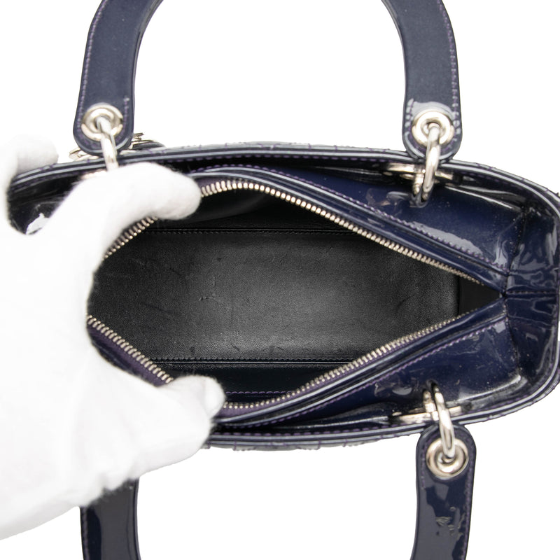 Medium Patent Cannage Lady Dior - Image 4