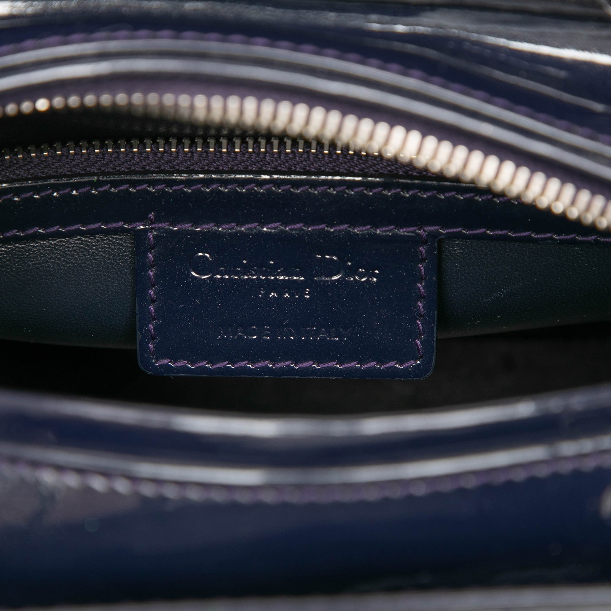 Medium Patent Cannage Lady Dior - Image 5