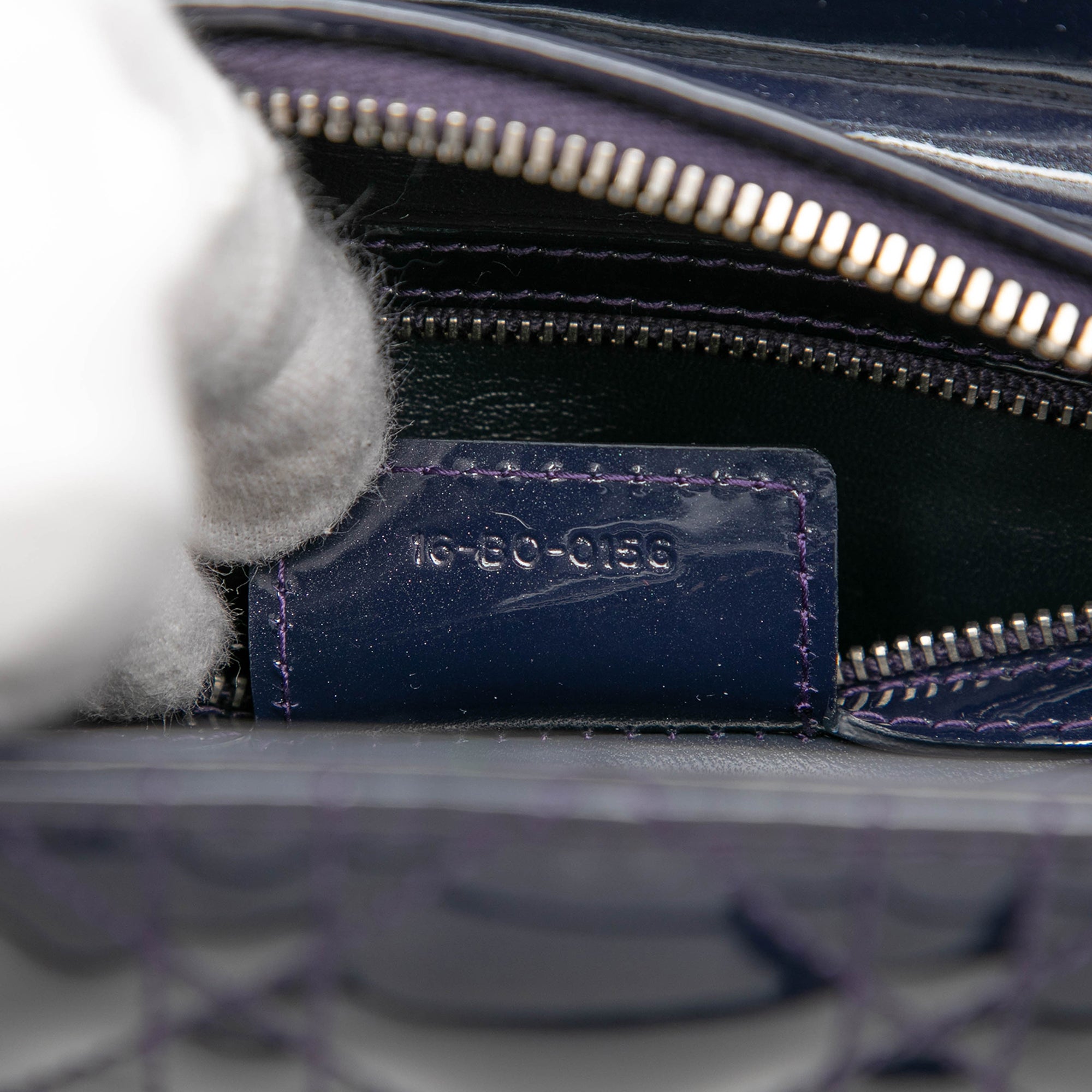 Medium Patent Cannage Lady Dior - Image 6