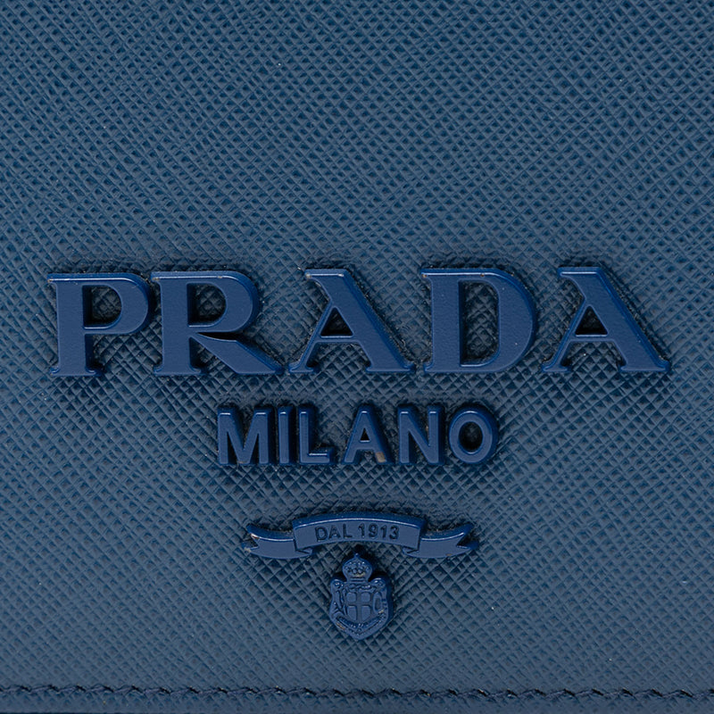 Saffiano Lux Monochrome Wallet on Chain - Image 5