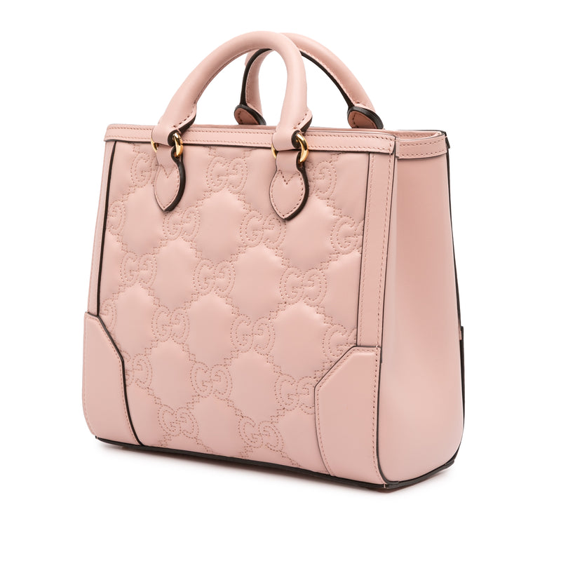 Mini GG Matelasse Leather Top Handle Bag - Image 2