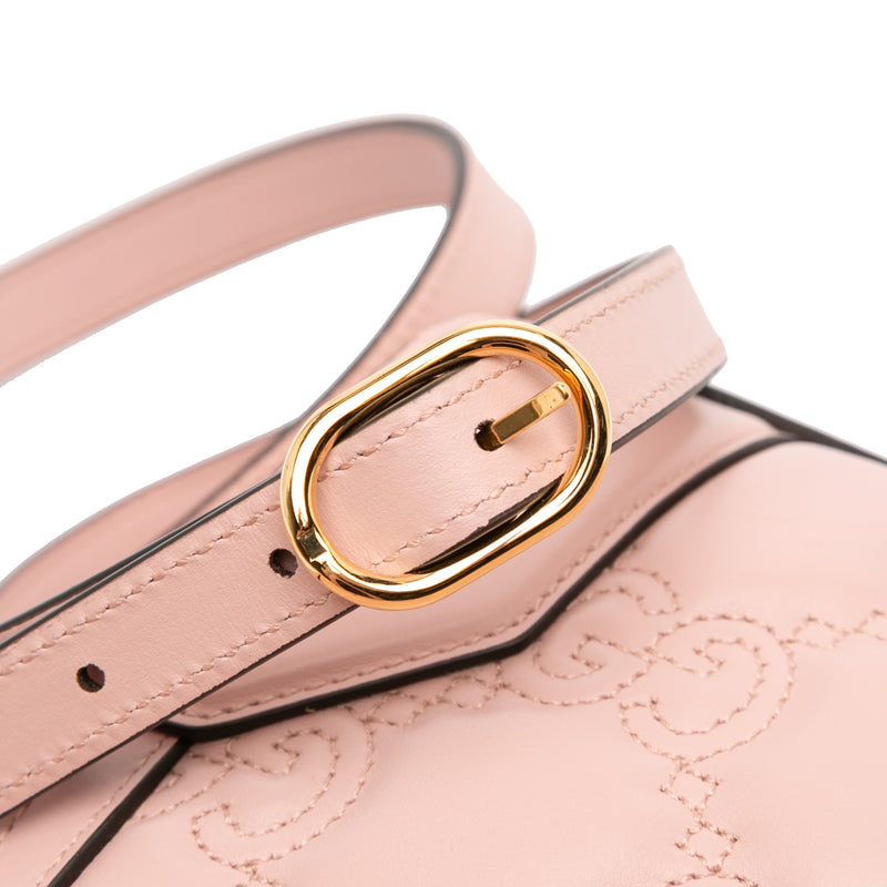 Mini GG Matelasse Leather Top Handle Bag - Image 8