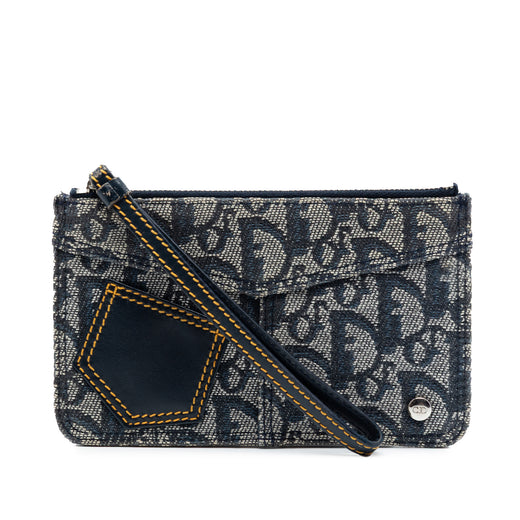 Diorissimo Trotter Canvas Wristlet Pouch - Image 1
