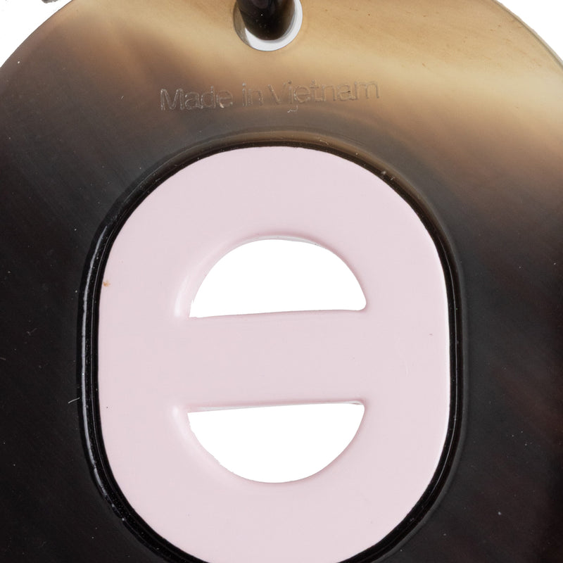 Buffalo Horn Lacquered and Palladium Plated Fidelio Village Drop Bullet Back Earrings - Image 5