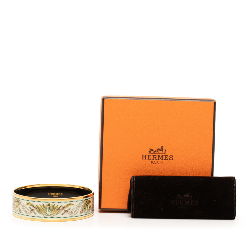 Wide Enamel Brazil Candeur Bangle 65 - Image 6