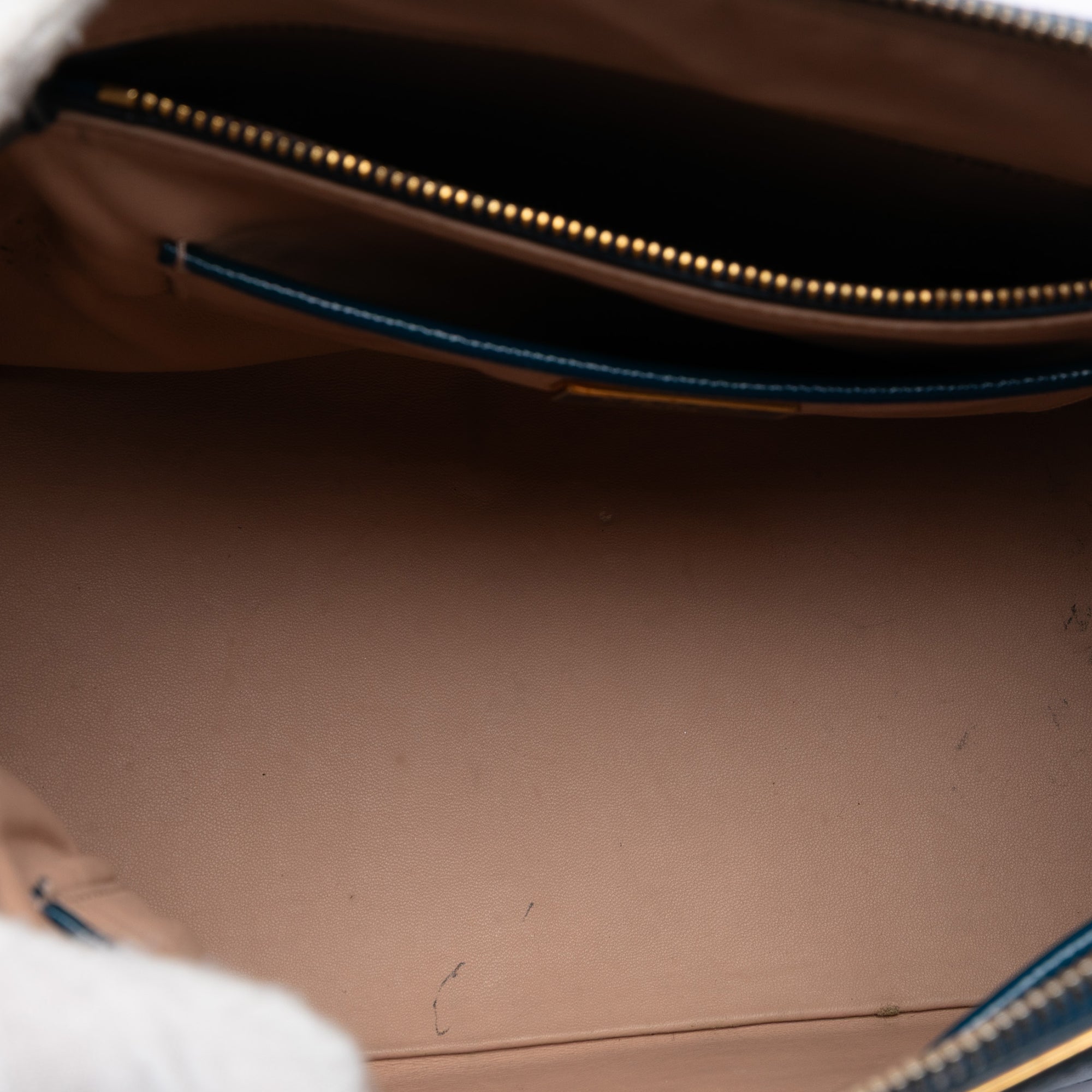 Medium Saffiano Vernice Promenade Satchel - Image 4