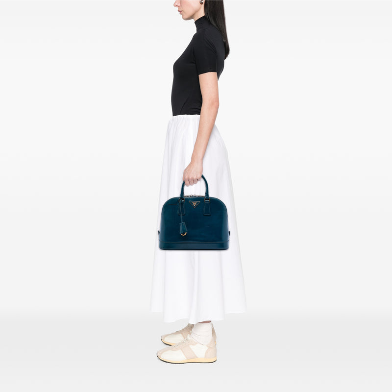 Medium Saffiano Vernice Promenade Satchel - Image 6