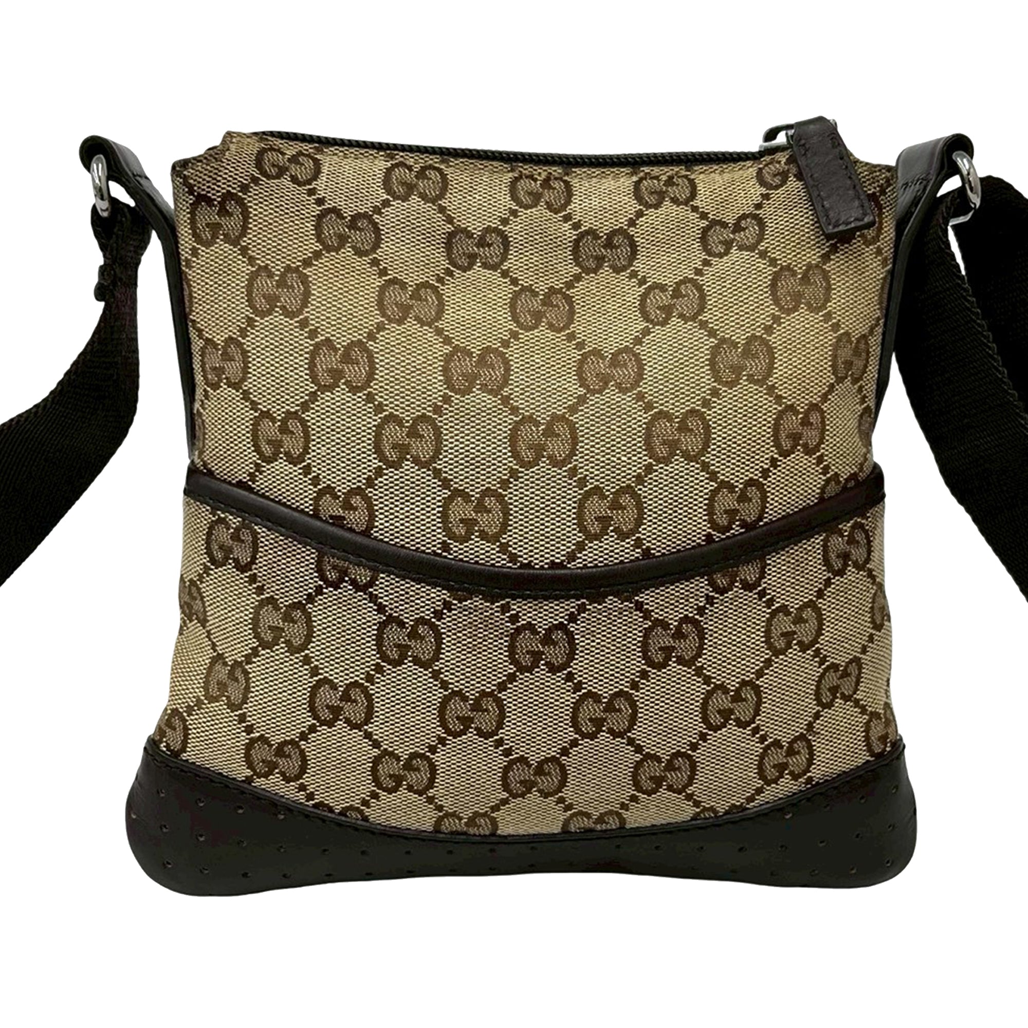 Small GG Canvas Perforated Crossbody - Image 1