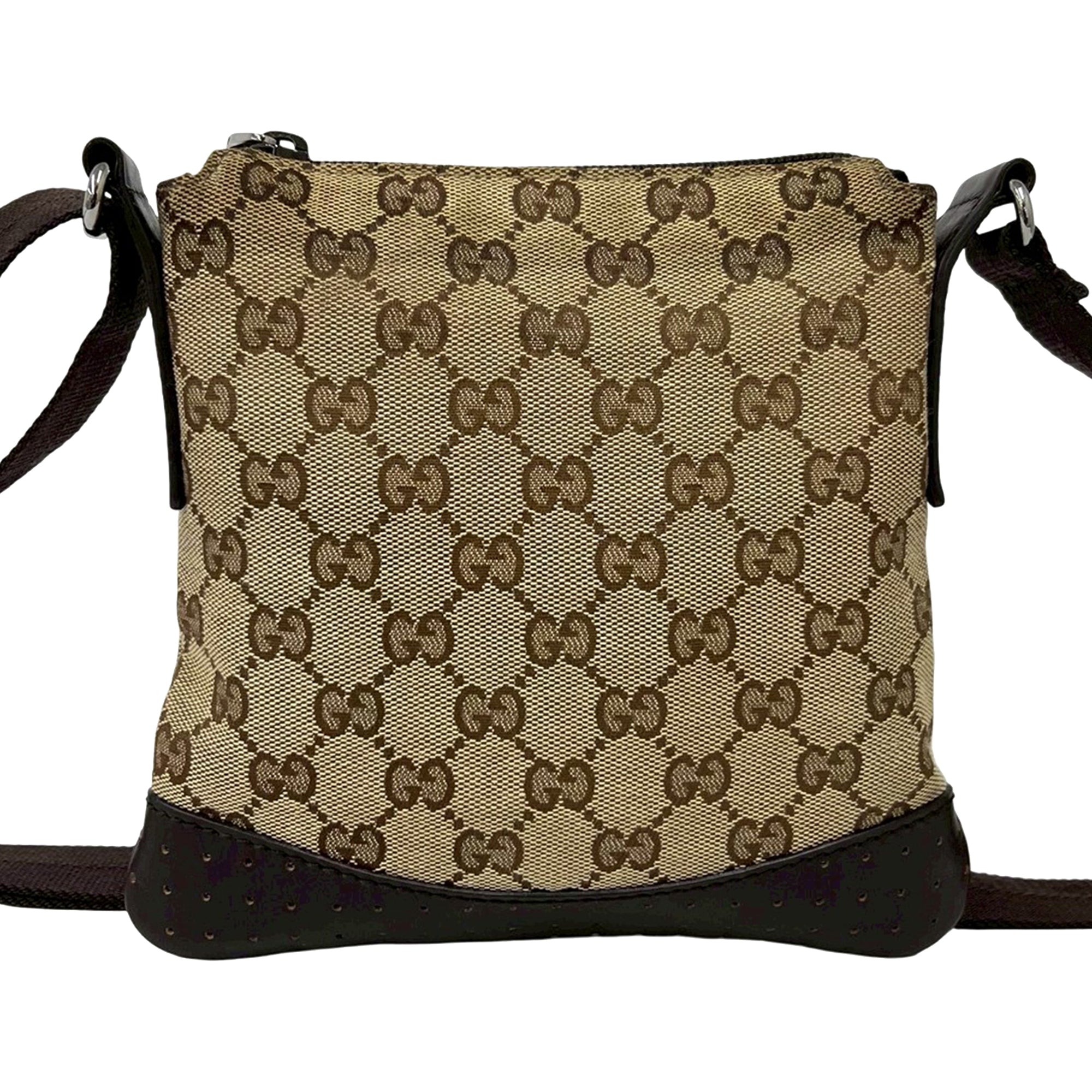 Small GG Canvas Perforated Crossbody - Image 2