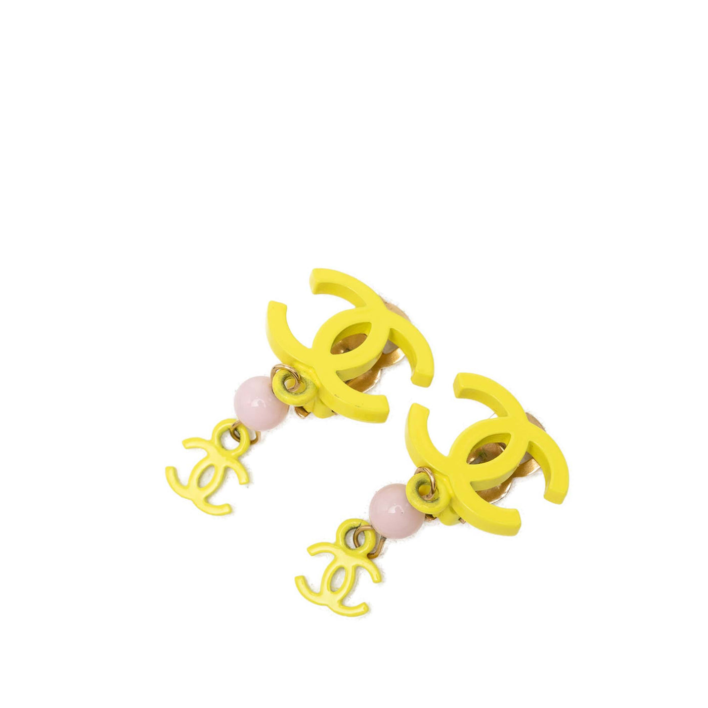 CC Resin Bead Drop Clip On Earrings - Image 1