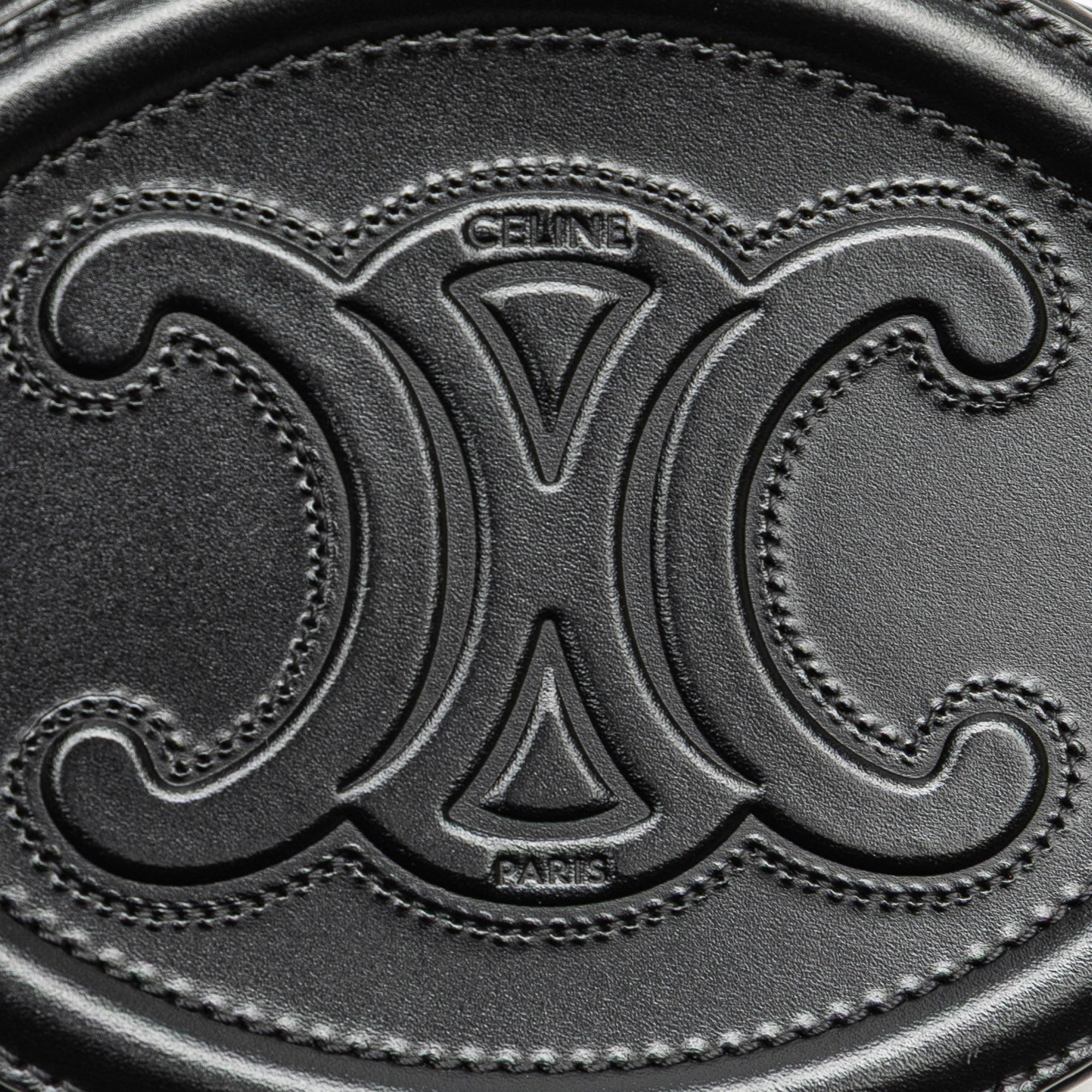 Small Calfskin Cuir Triomphe Oval Crossbody - Image 5