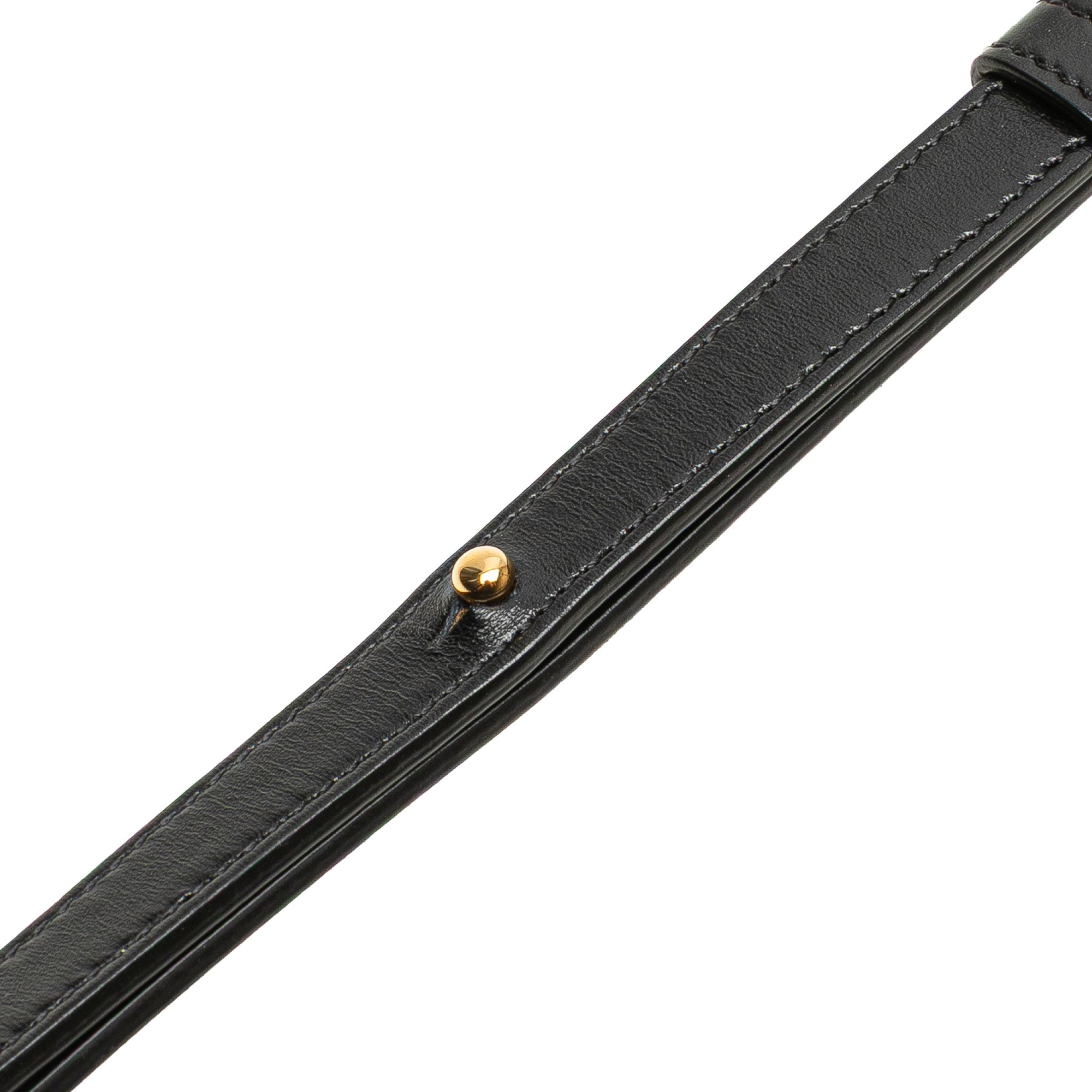 Small Calfskin Cuir Triomphe Oval Crossbody - Image 9
