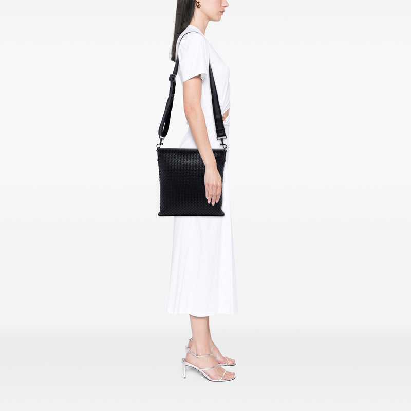 Intrecciato Nappa Flat Messenger Bag - Image 6