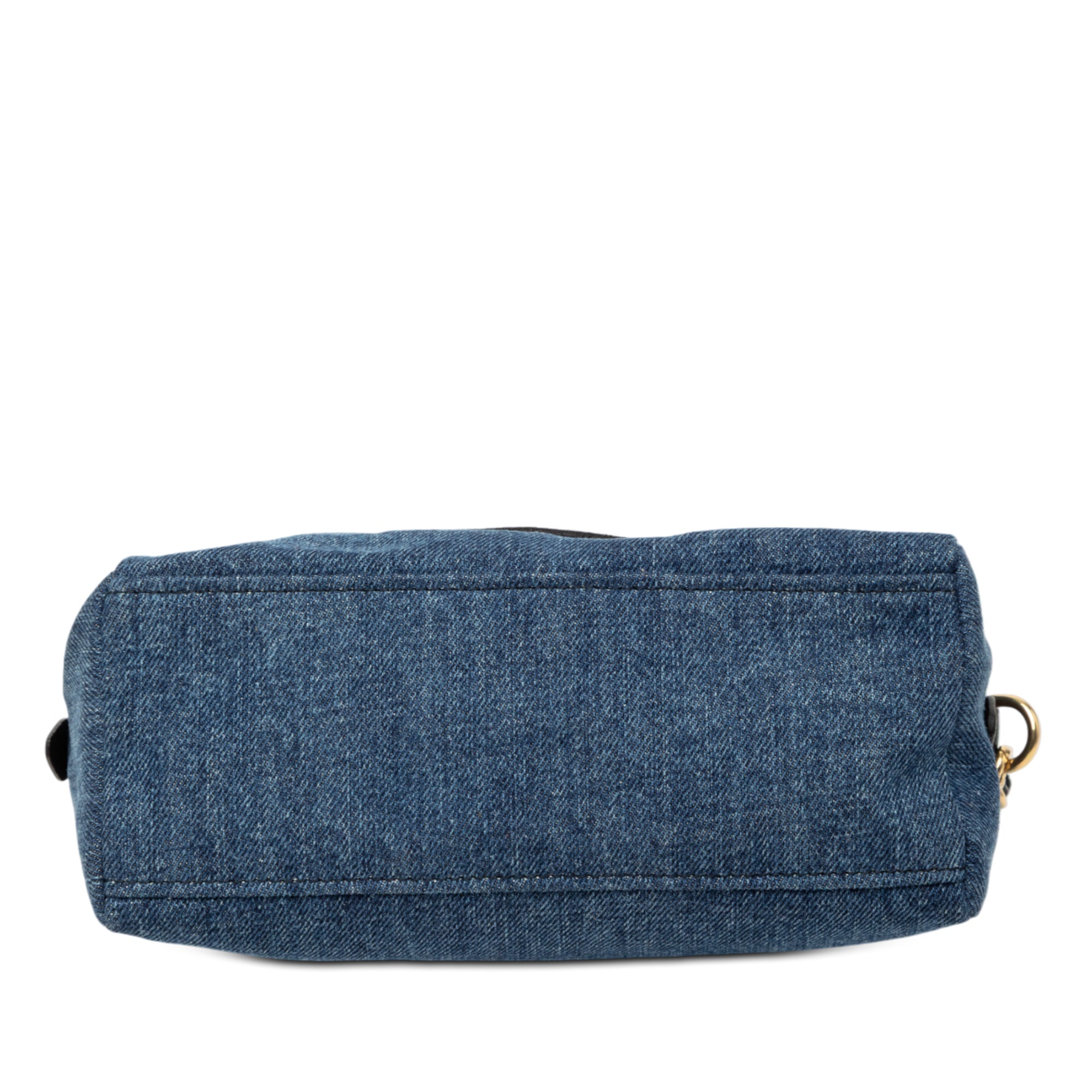 Denim Embroidered Logo Wristlet Pouch - Image 3