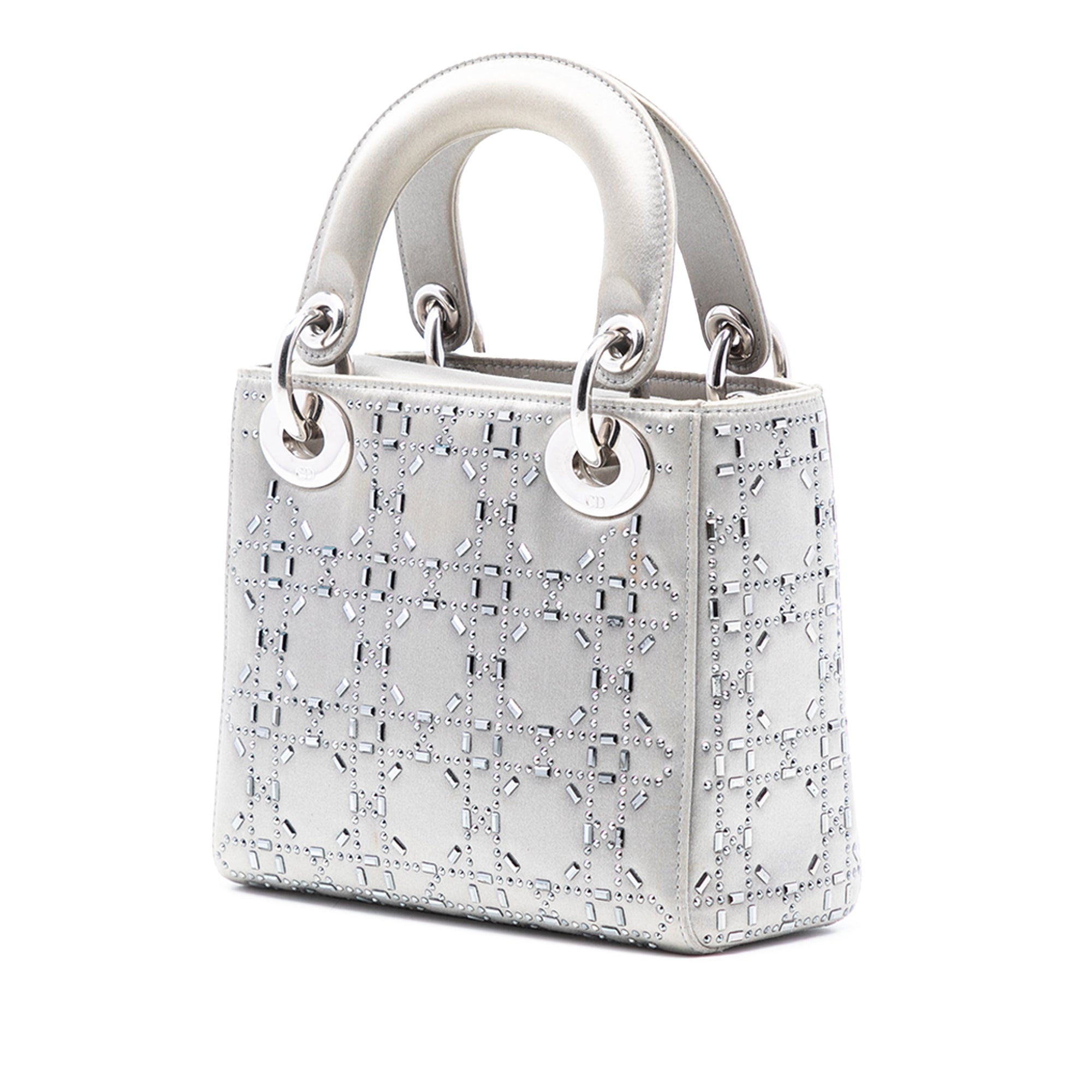 Mini Satin Cannage Strass Crystal Embellished Lady Dior - Image 2