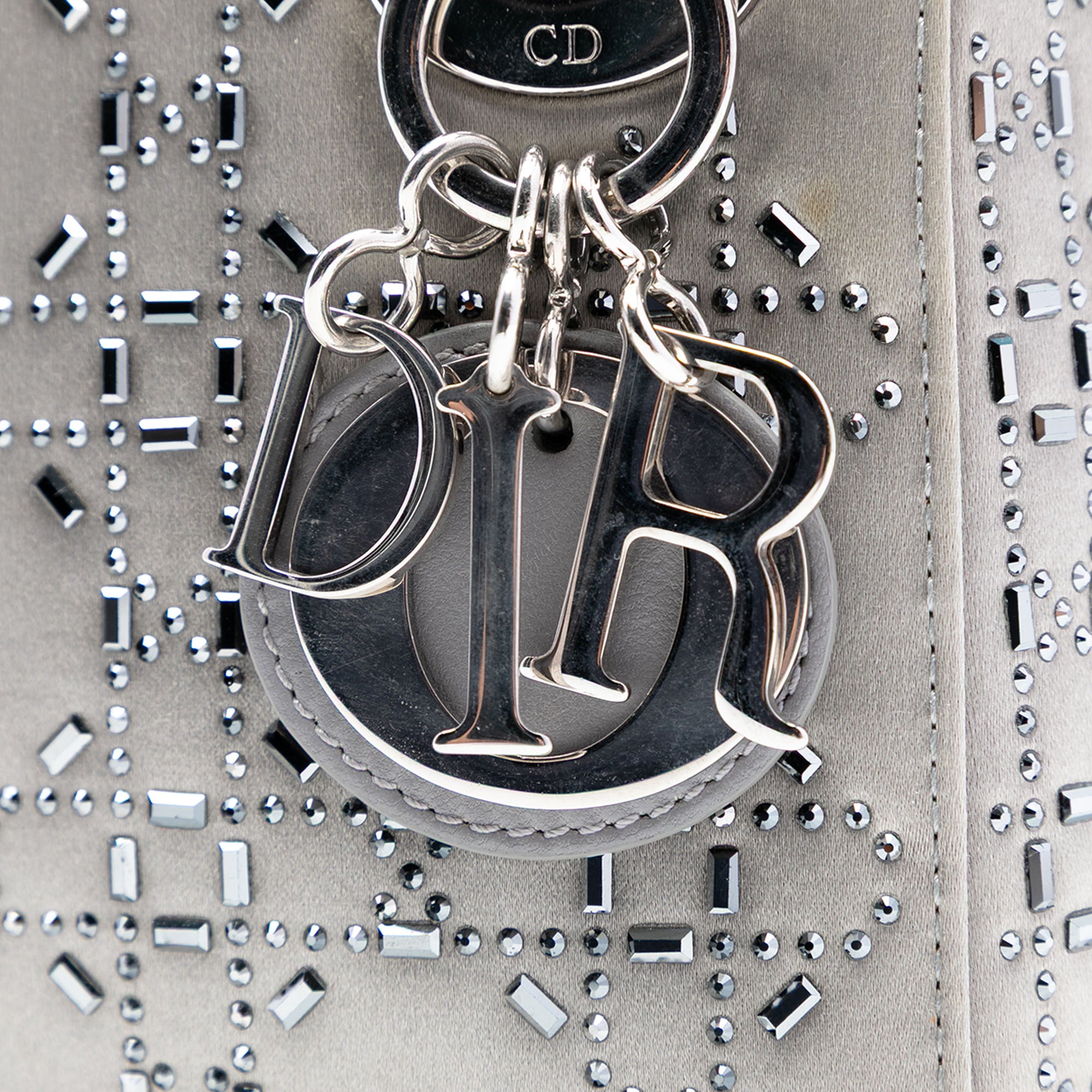 Mini Satin Cannage Strass Crystal Embellished Lady Dior - Image 5