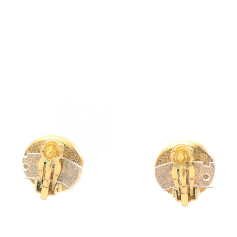 Gold Plated Faux Pearl Round Clip On Earrings - Image 3