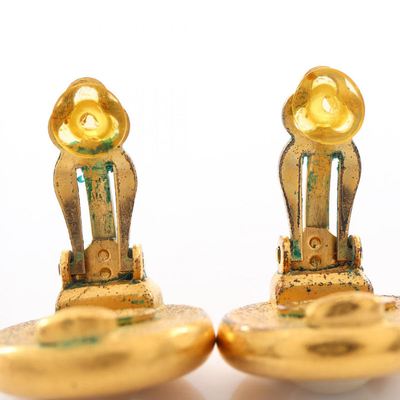 Gold Plated Faux Pearl Round Clip On Earrings - Image 7