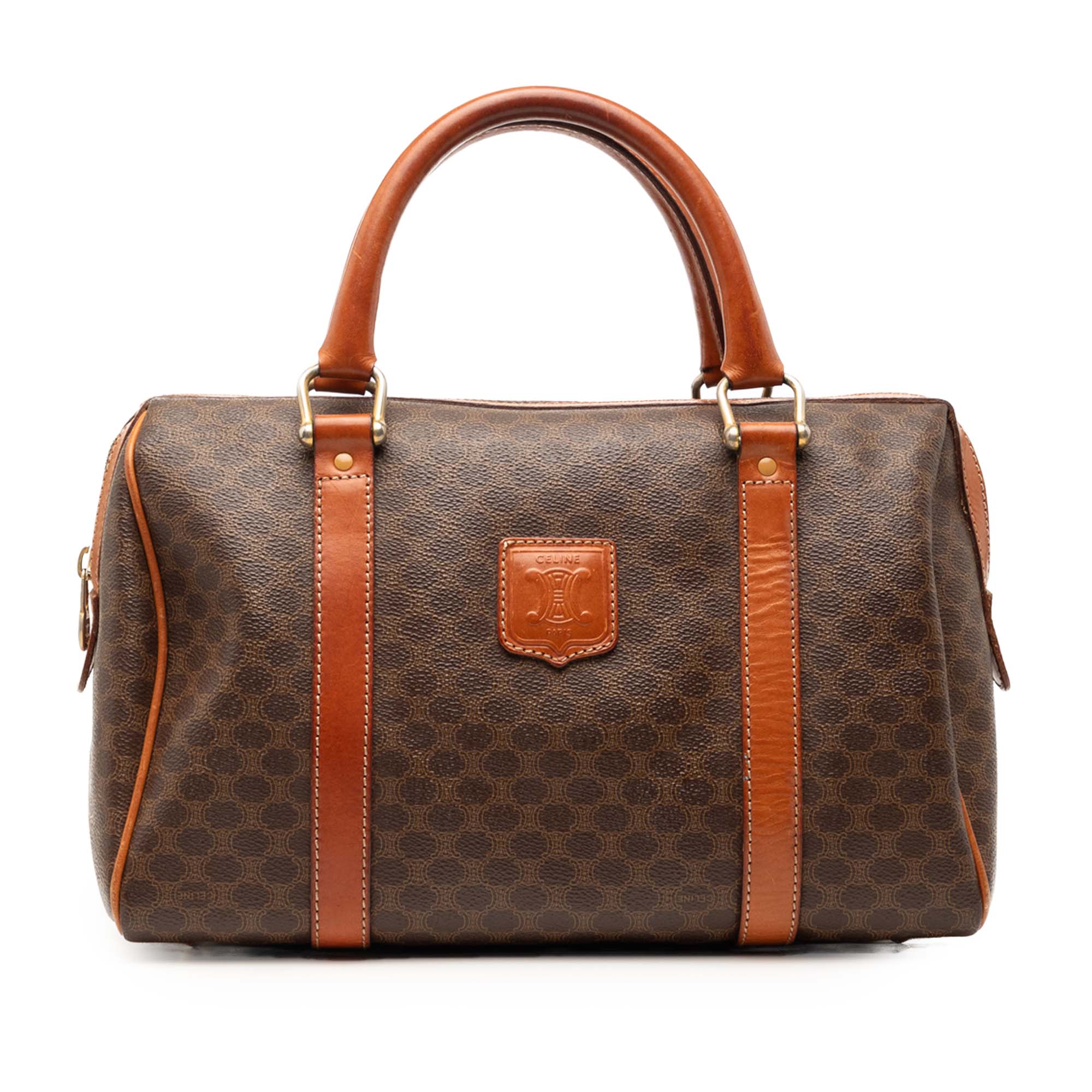 Macadam Coated Canvas Boston Bag - Image 1