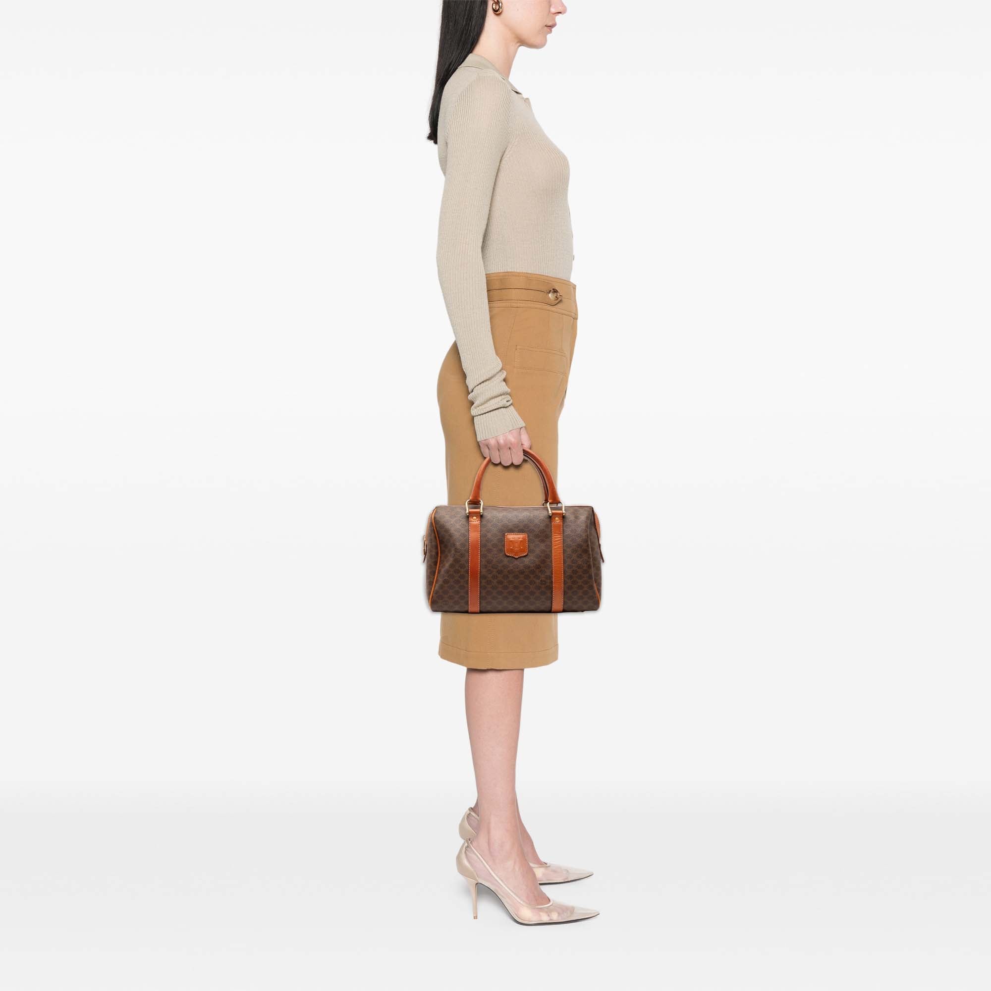 Macadam Coated Canvas Boston Bag - Image 6