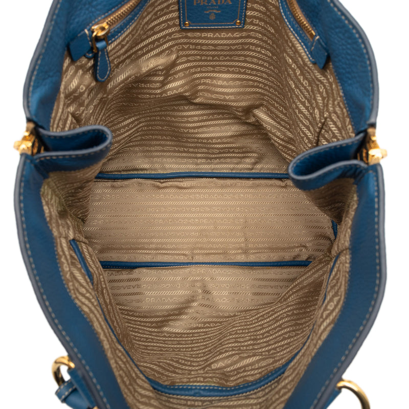 Vitello Daino Side Zip Shopper Tote - Image 4