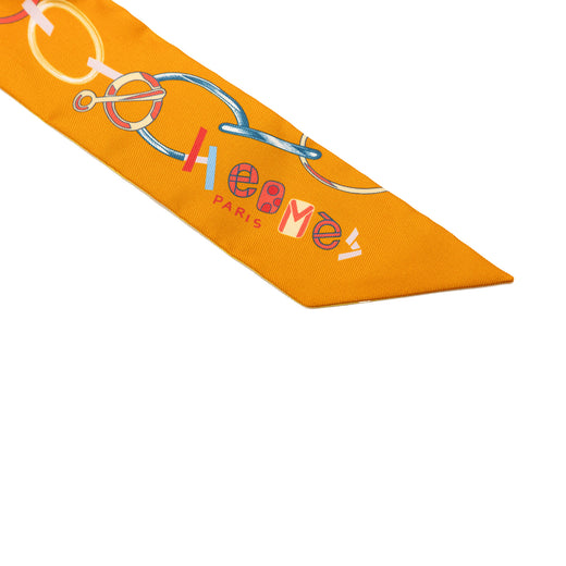 Do Re Boucles Silk Twilly Scarf - Image 2