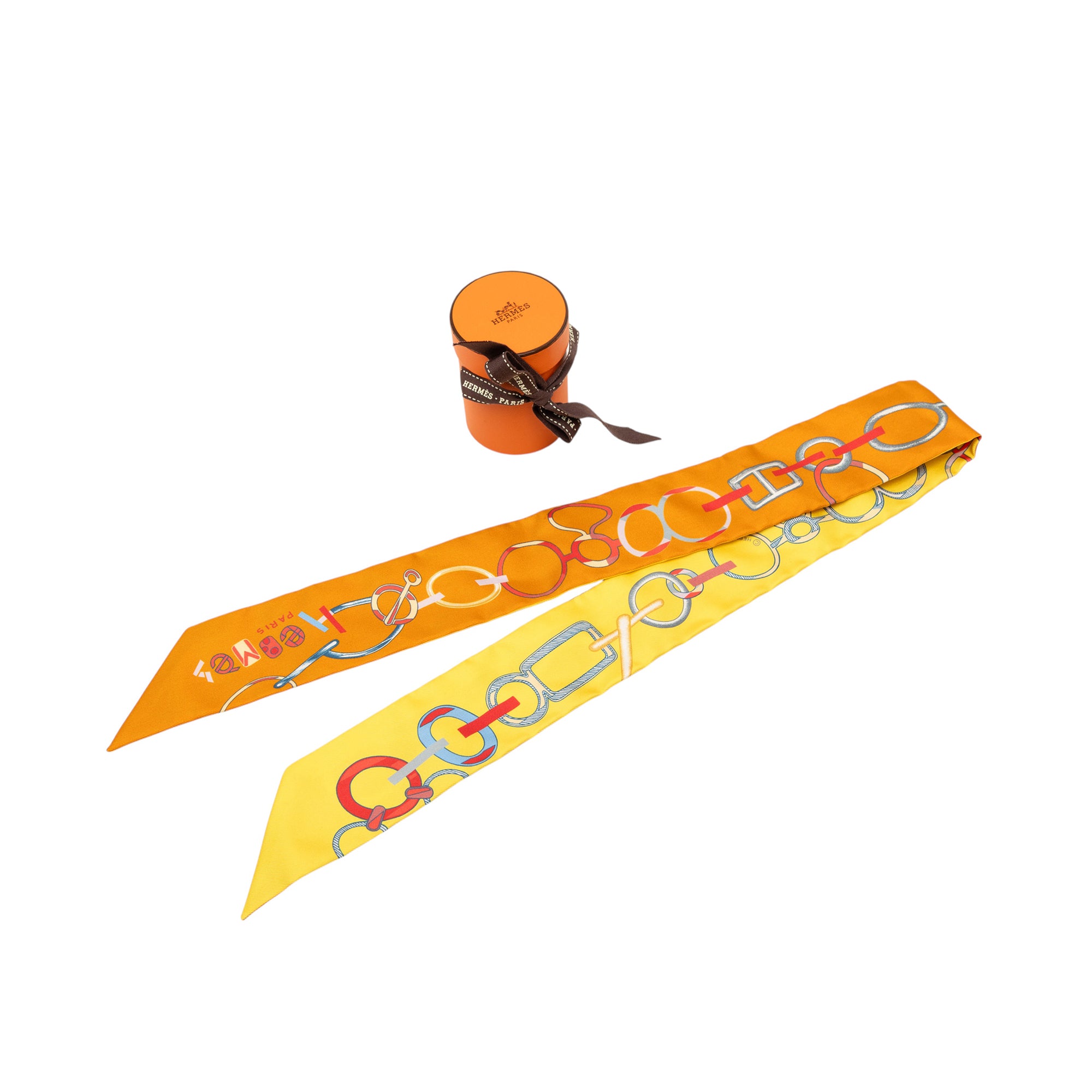 Do Re Boucles Silk Twilly Scarf - Image 5
