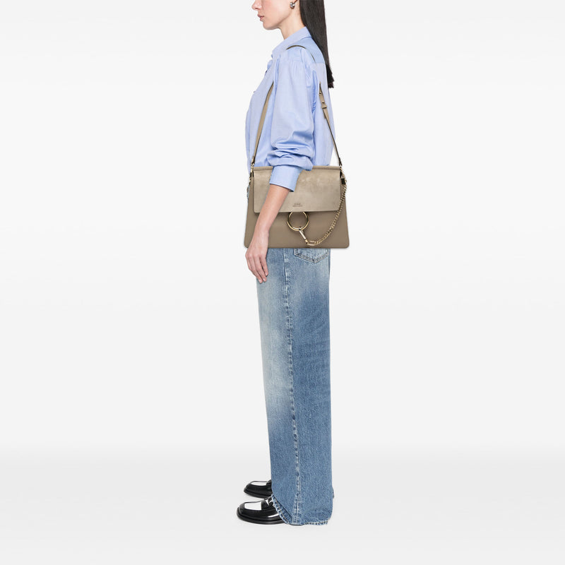 Medium Leather Faye Shoulder Bag - Image 7