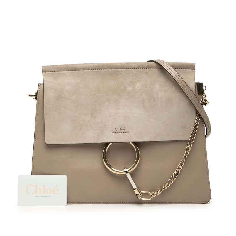 Medium Leather Faye Shoulder Bag - Image 8