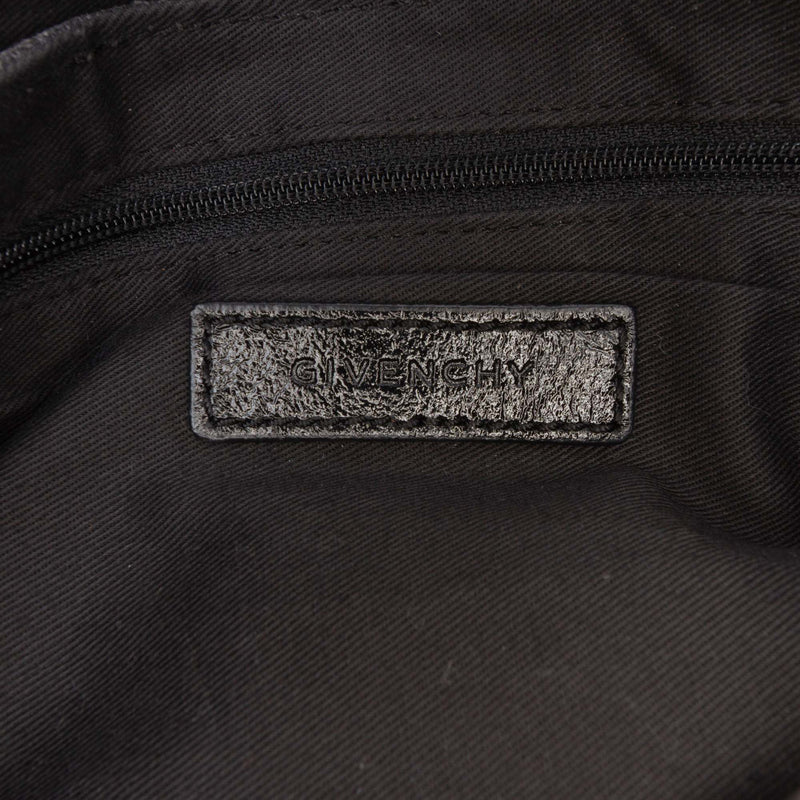 Leather Trimmed Monogram Denim Shoulder Bag - Image 5