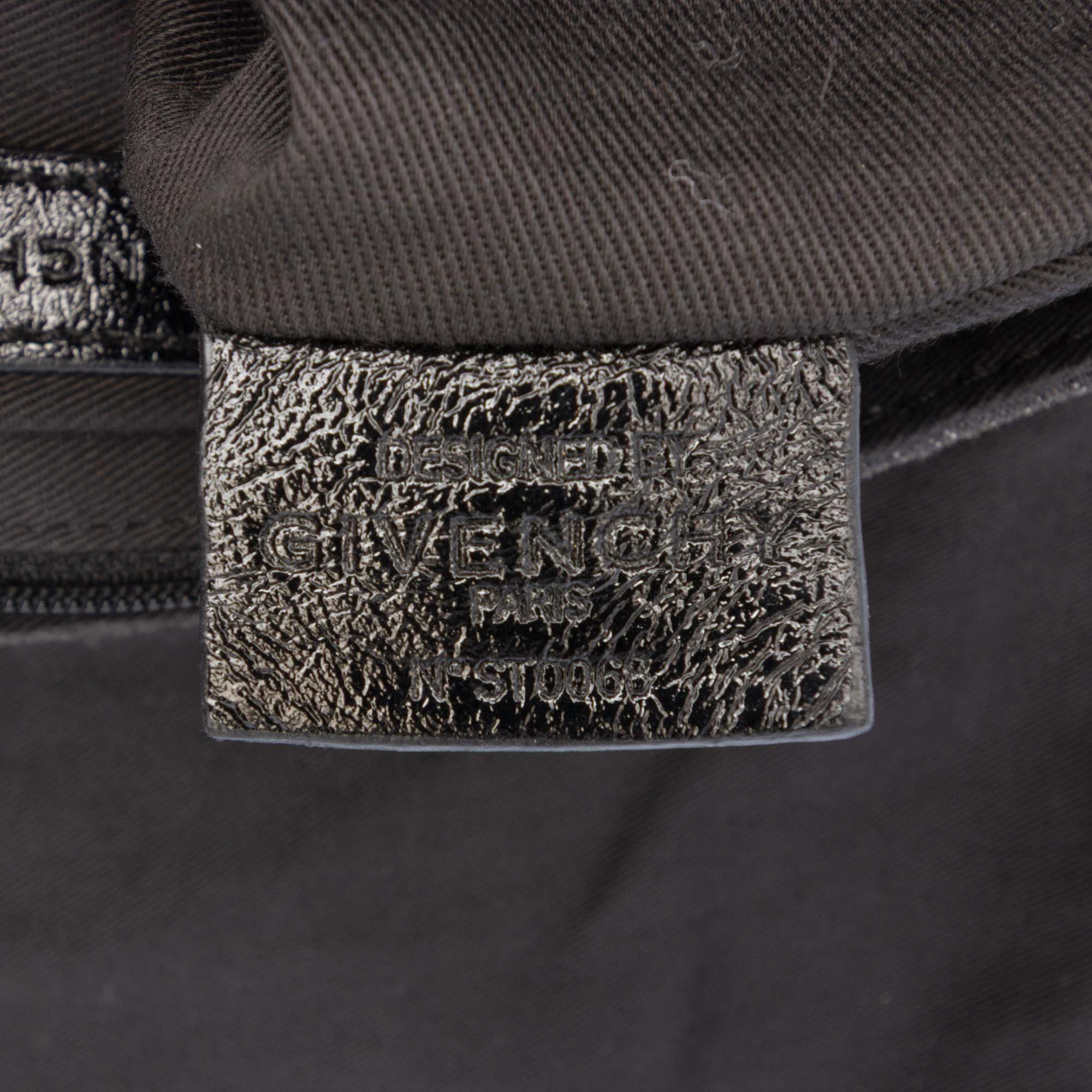 Leather Trimmed Monogram Denim Shoulder Bag - Image 6