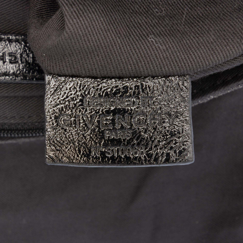 Leather Trimmed Monogram Denim Shoulder Bag - Image 6